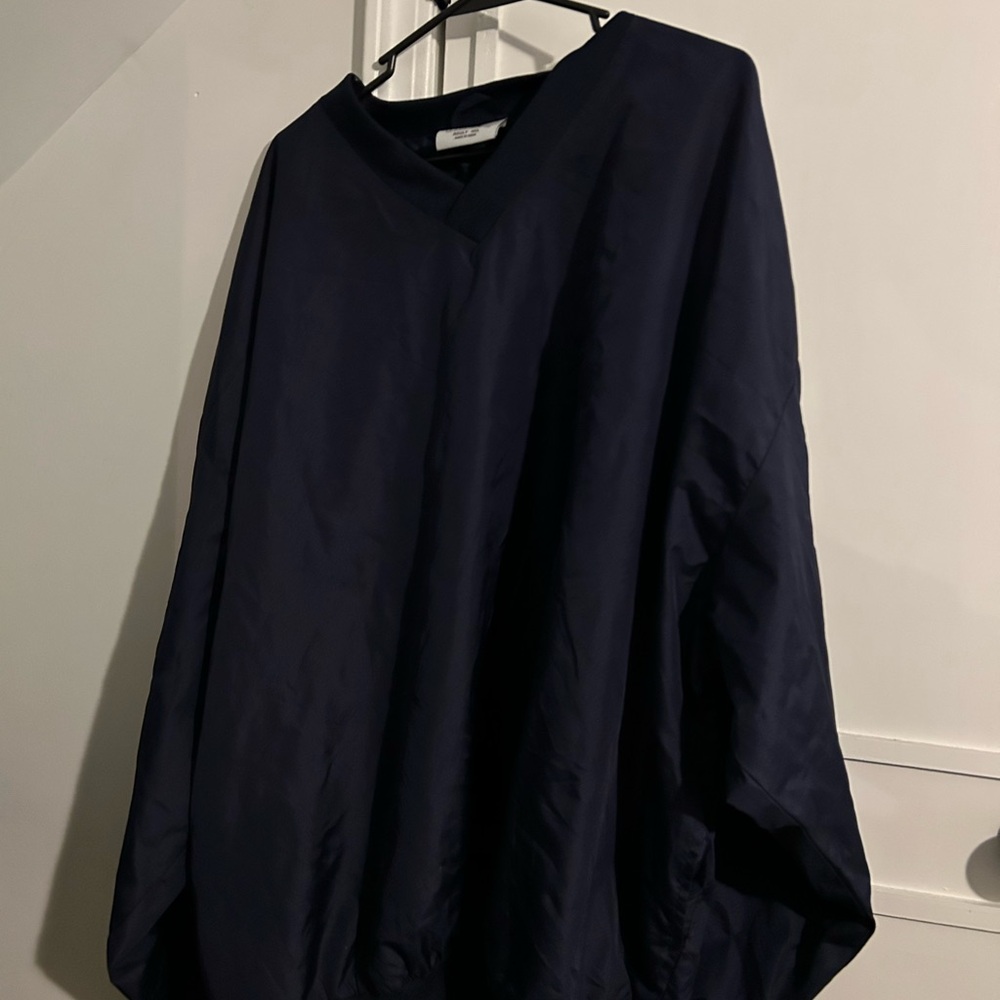 Navy V-Neck windbreaker